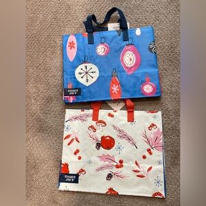 Trader Joe's Holiday Reusable Tote Bags